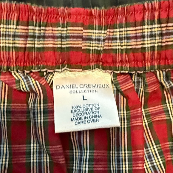 Daniel Cremieux Red Plaid Men's Bixer Briers - Picture 2 of 4